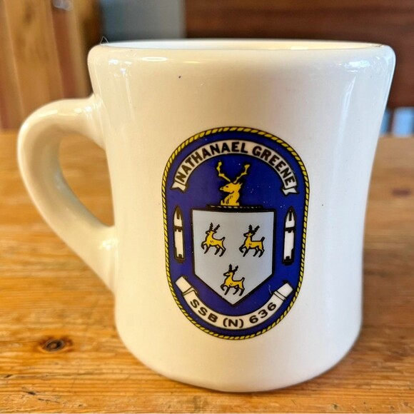 Other - USS Nathanael Greene Coffee Mug SSBN 636 US Navy Mil-Art China Cup Submarine